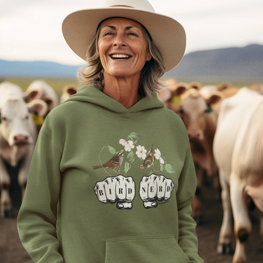 Bird Nerd Tattoo Hoodie