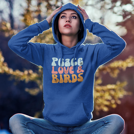 Peace, Love & Birds Hoodie