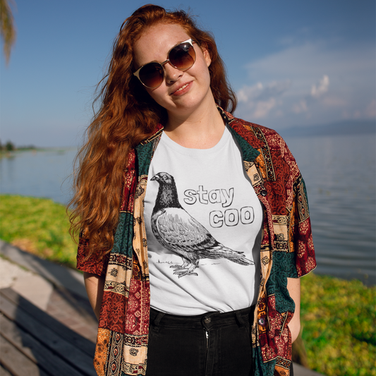 Stay Coo - Pigeon Pun T-Shirt