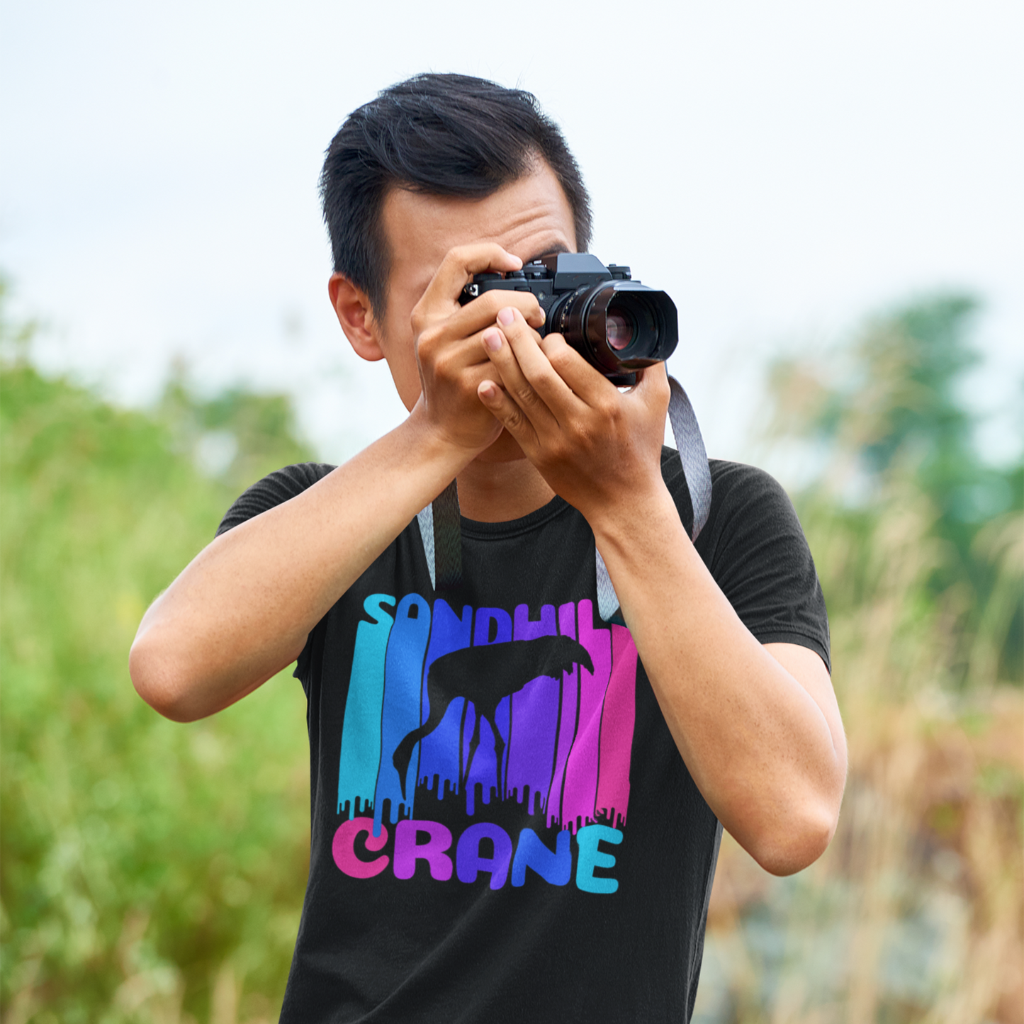 Drip Sandhill Crane T-Shirt